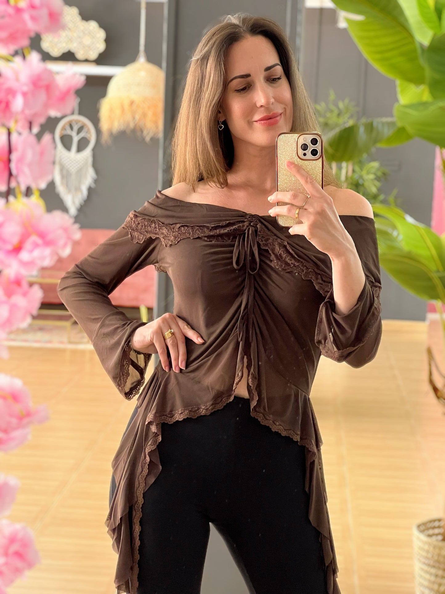BLUSA BOHO ÉBANO El Vestidor de Inma