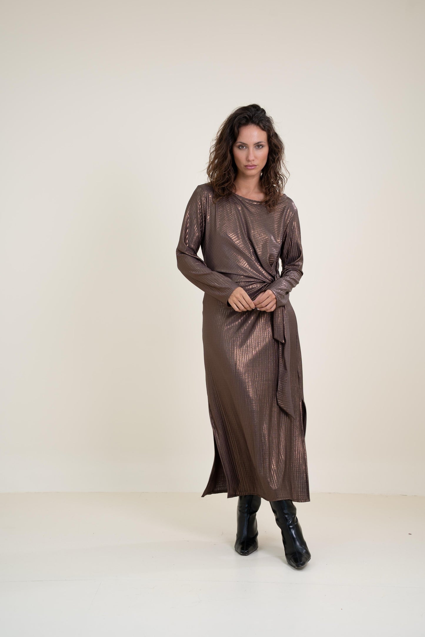 VESTIDO BRONCE El Vestidor de Inma