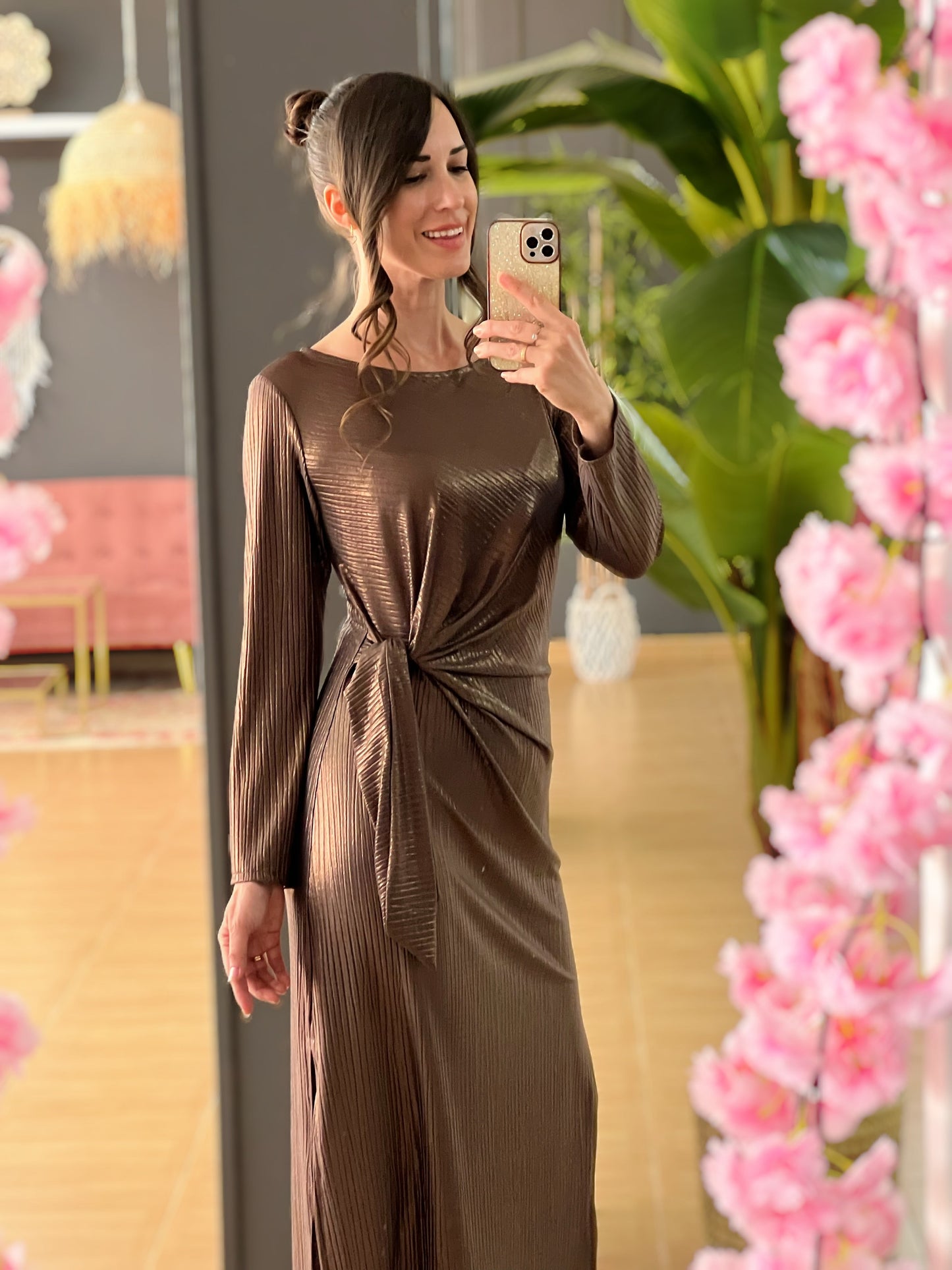 VESTIDO BRONCE El Vestidor de Inma