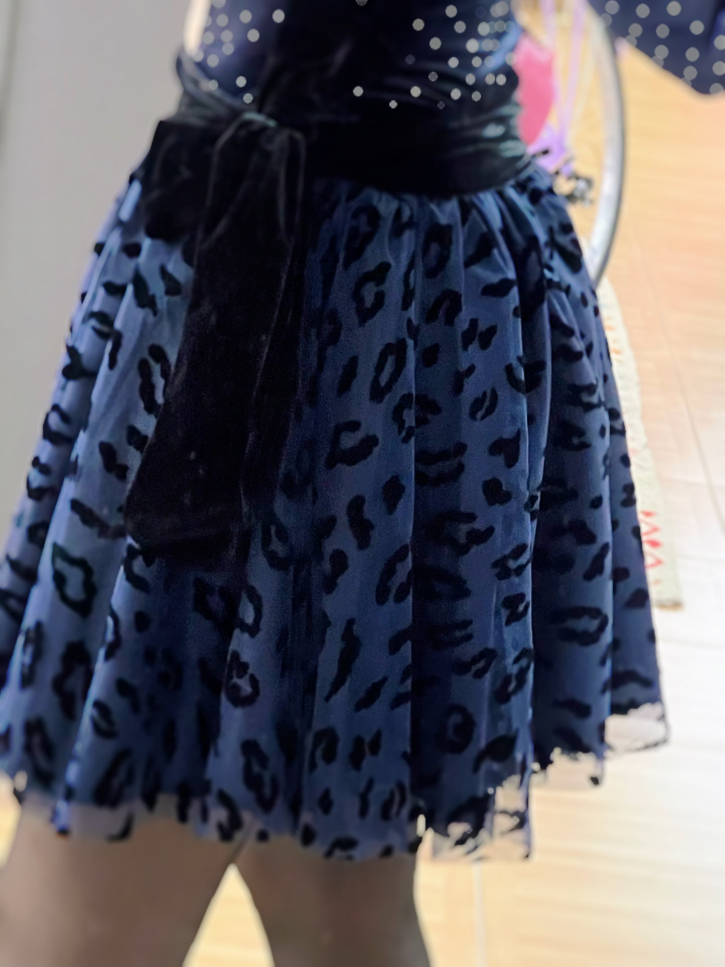 FALDA TUL Y TERCIOPELO PRINT El Vestidor de Inma