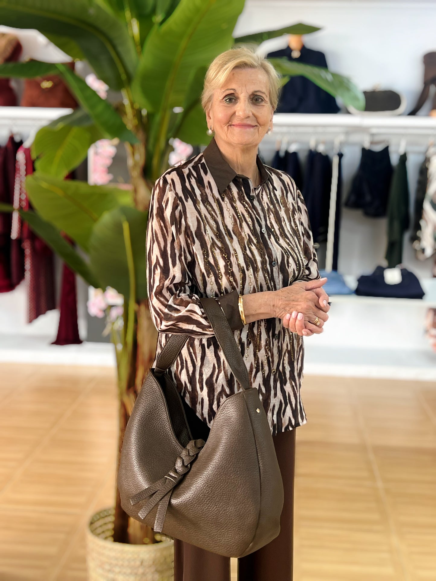 Camisa Animal Print Tigre Con Strass El Vestidor de Inma