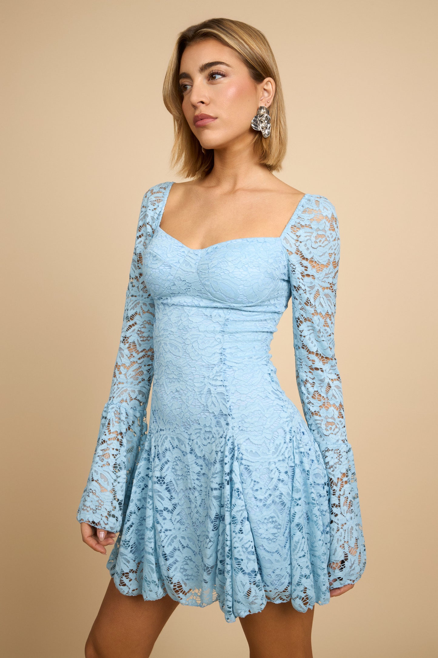 VESTIDO BARDOT ENCAJE