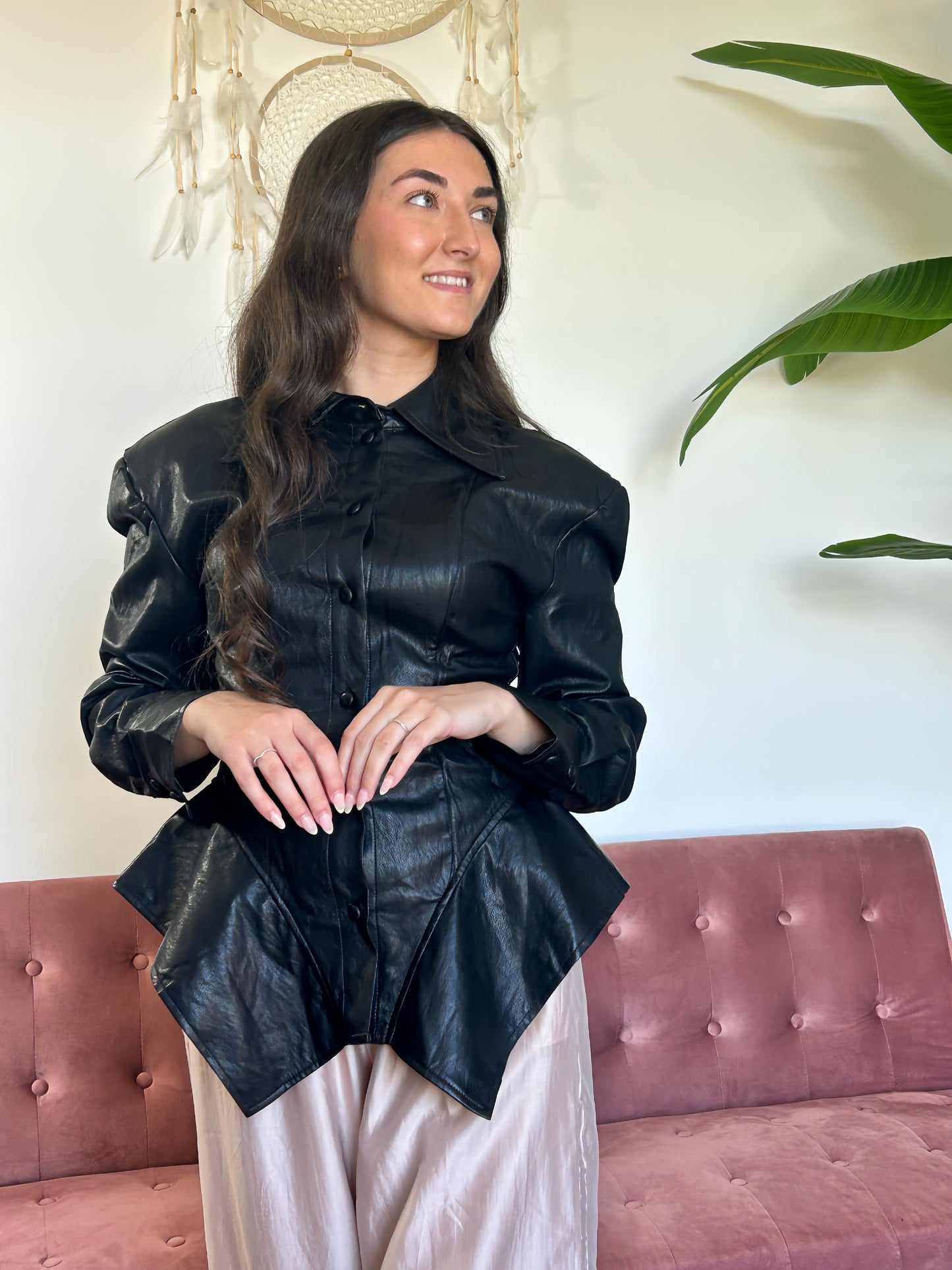 CAMISA CUERO ÉCLAT El Vestidor de Inma