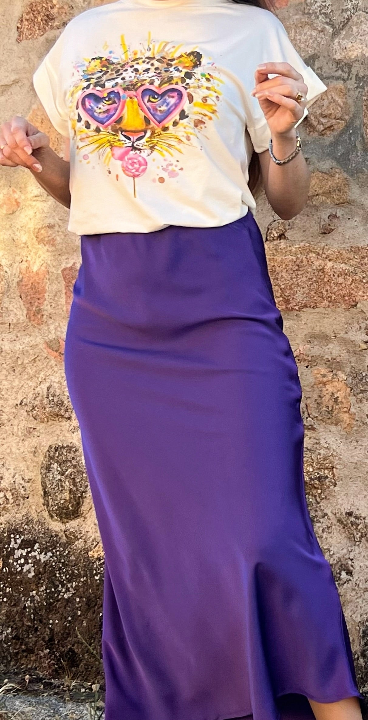 FALDA RASO El Vestidor de Inma