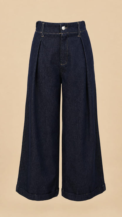 Pantalón Denim Wide Leg El Vestidor de Inma