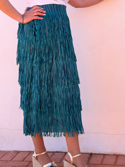 Falda de Flecos Boho Chic – Talla Única (hasta la 50) El Vestidor de Inma