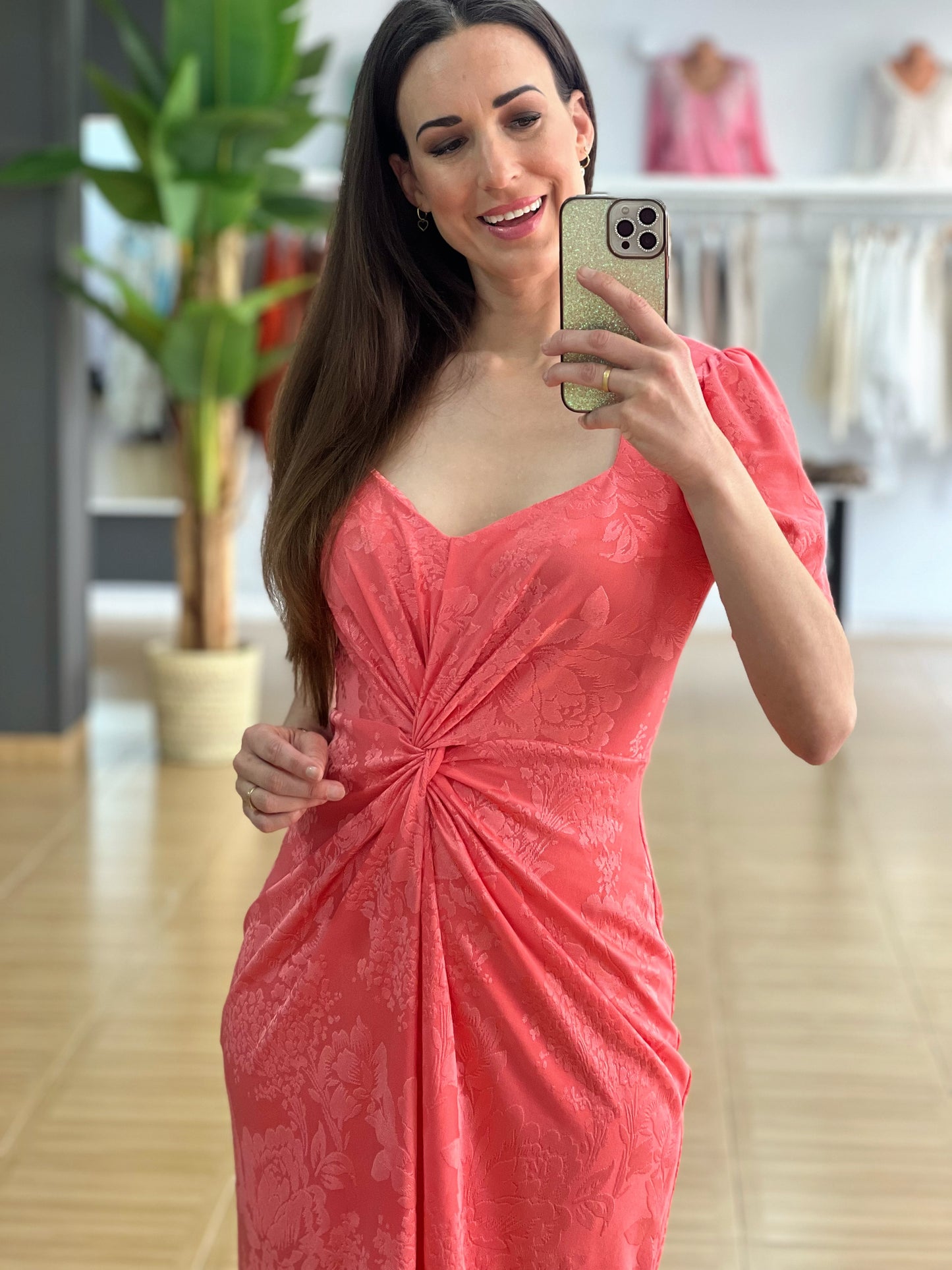VESTIDO CORAL