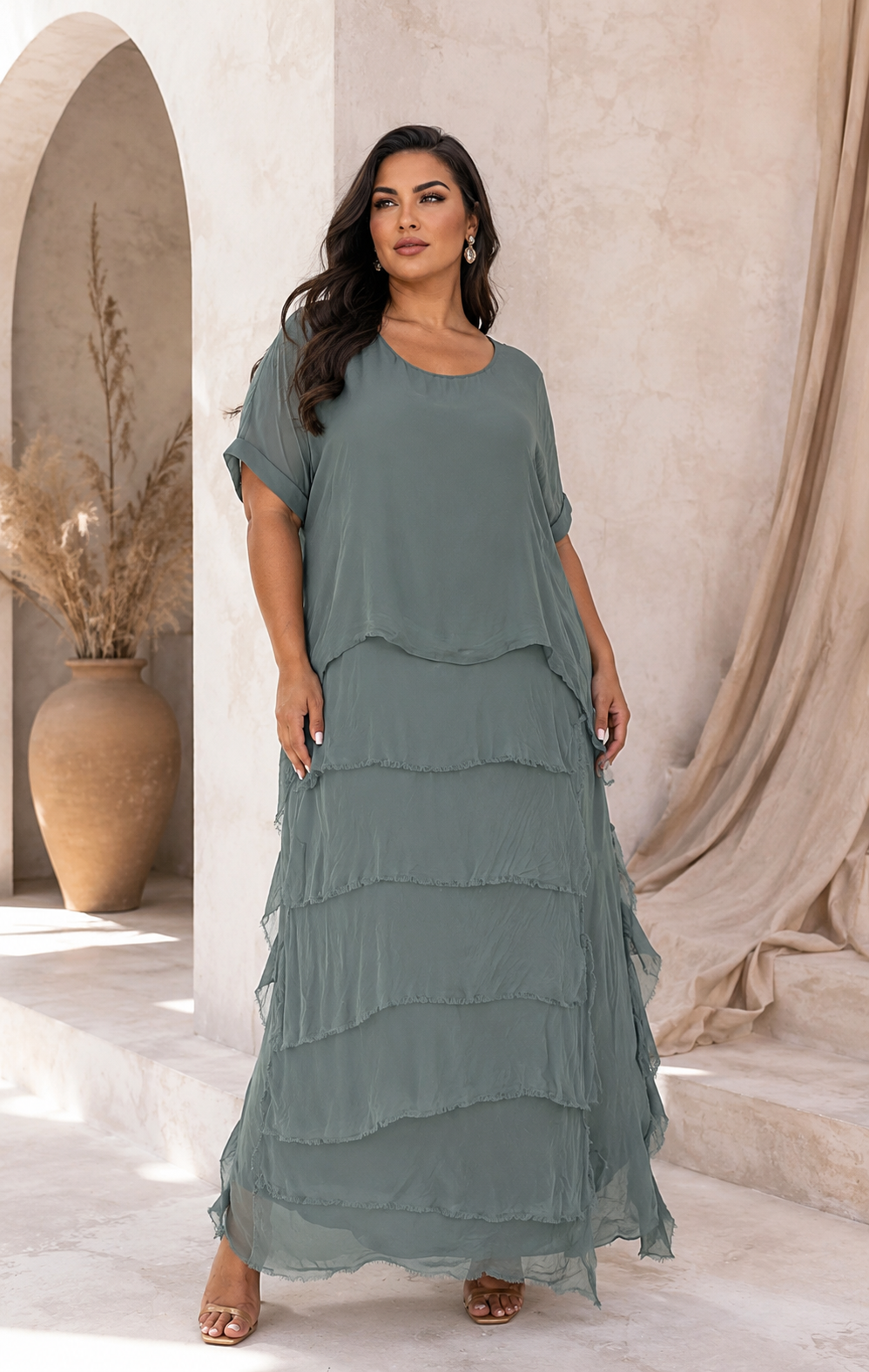 Vestido de Seda con Forro Interior Elástico El Vestidor de Inma