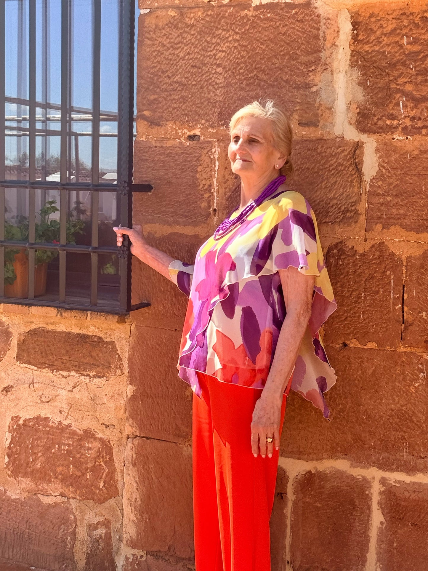 Blusa Floral Mariposa Mujer | Estampado Flores | Tallas M y L | Diseñada y Fabricada en España El Vestidor de Inma