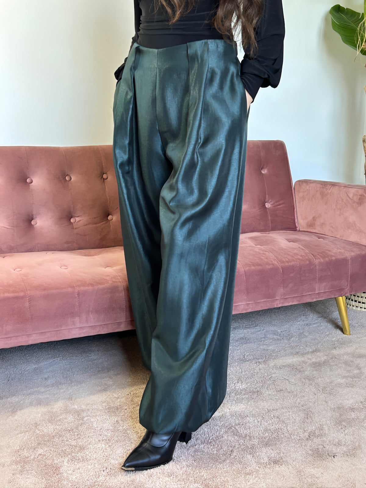 PANTALÓN BOMBACHO PETRÓLEO El Vestidor de Inma