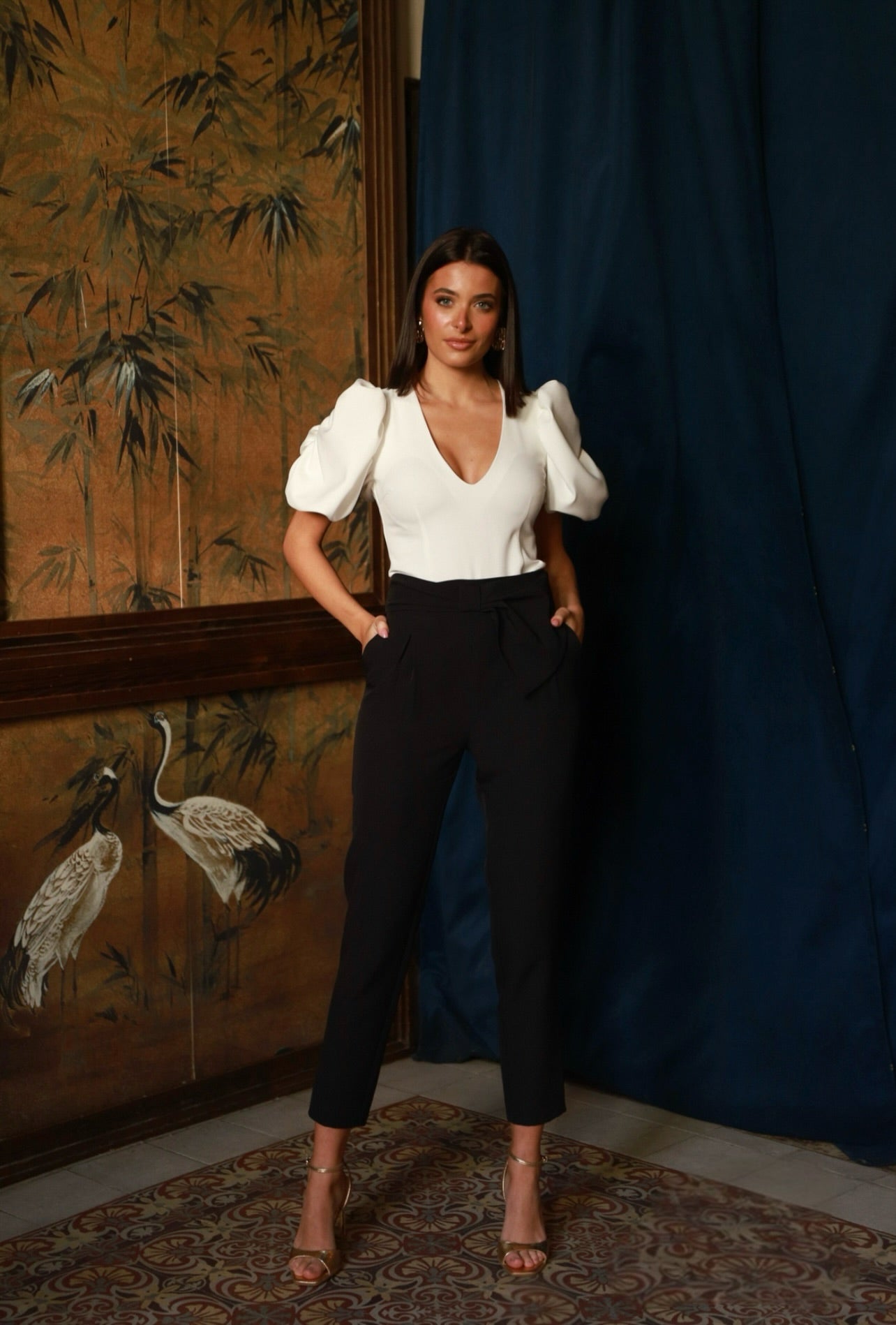 PANTALÓN NATAEL BASIC LAZO El Vestidor de Inma