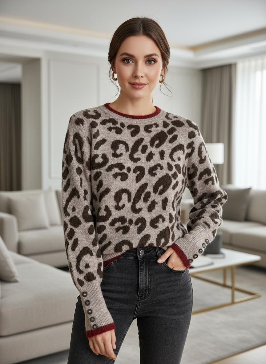 Jersey Animal Print Talla Única de Máxima Calidad – Súper Suave y No Pica El Vestidor de Inma