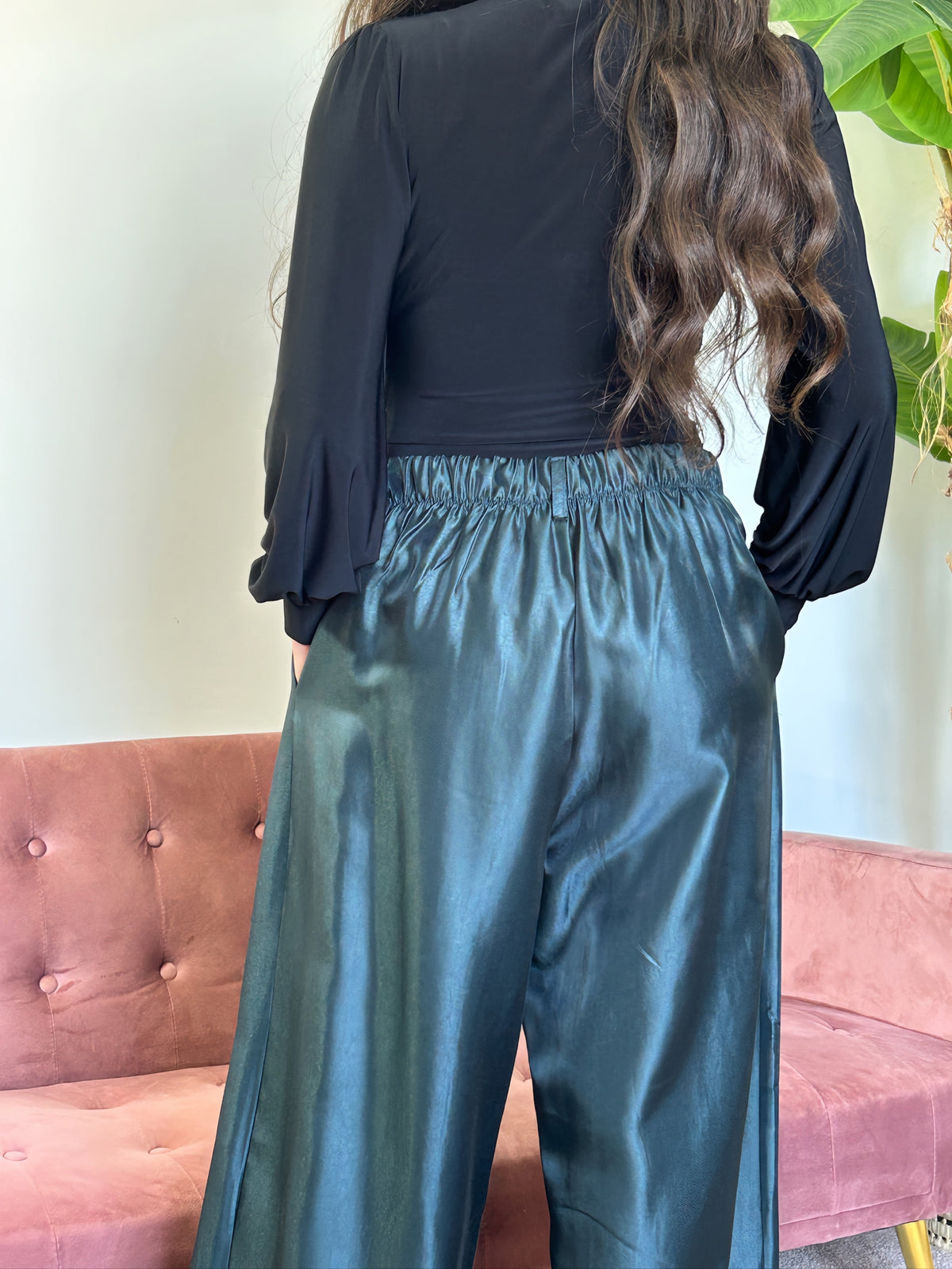 PANTALÓN BOMBACHO PETRÓLEO El Vestidor de Inma