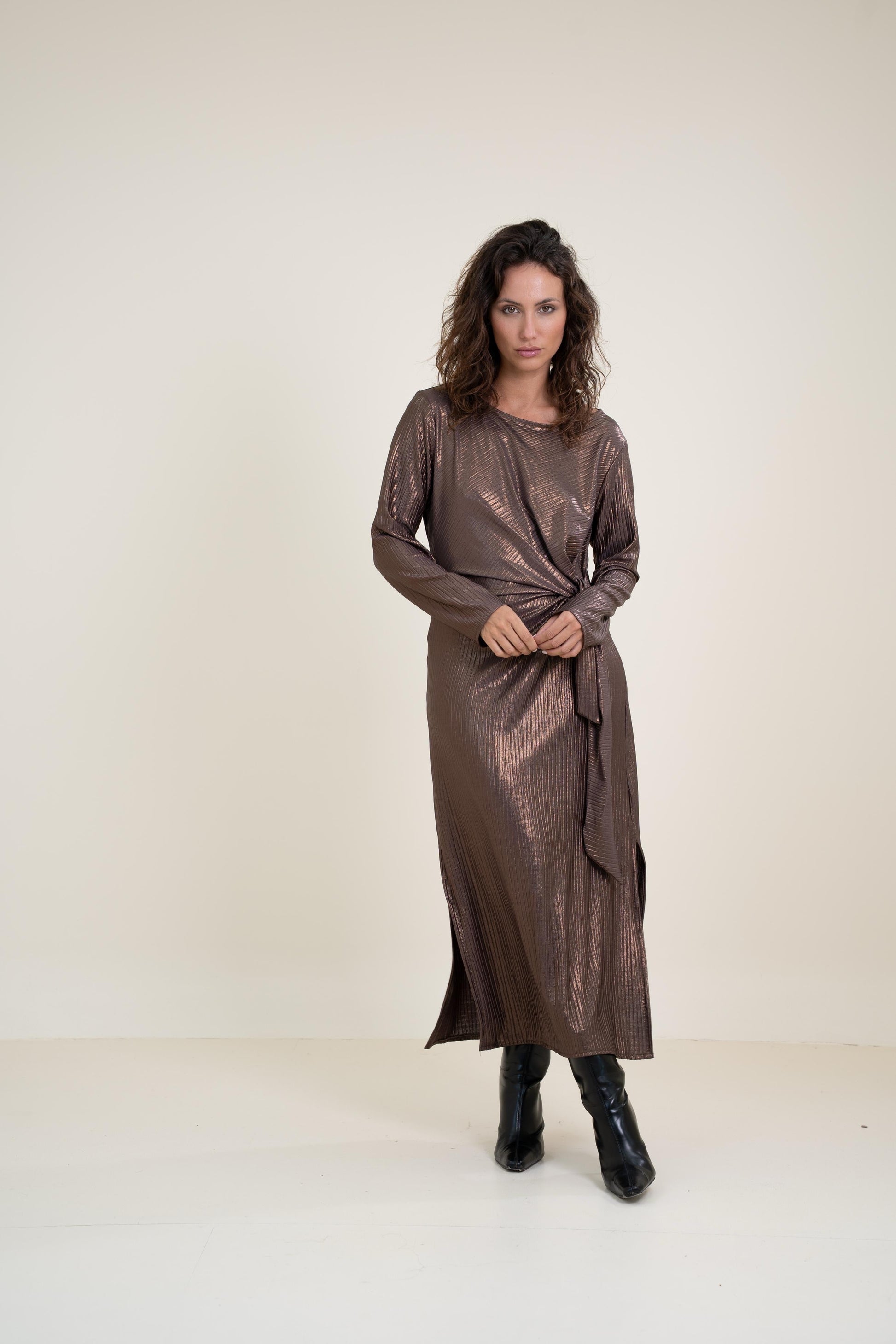 VESTIDO BRONCE El Vestidor de Inma