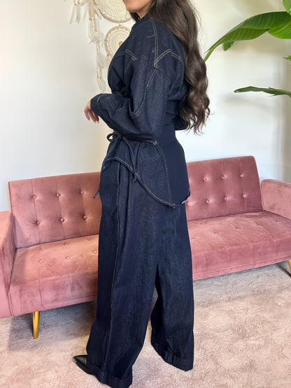 Pantalón Denim Wide Leg El Vestidor de Inma
