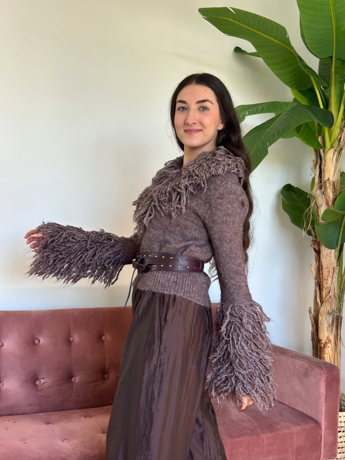 JERSEY DE PUNTO CON FLECOS El Vestidor de Inma