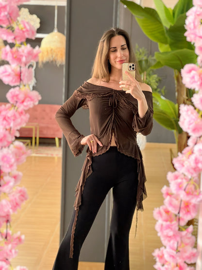 BLUSA BOHO ÉBANO El Vestidor de Inma