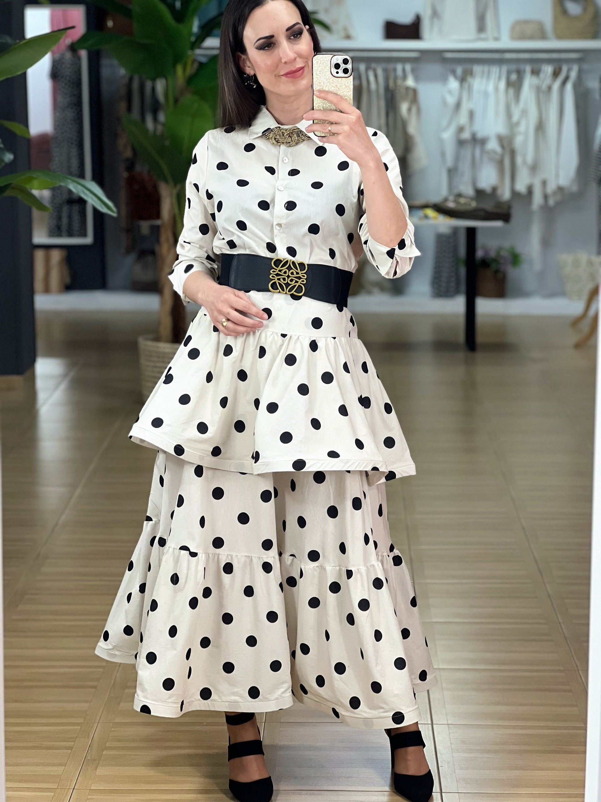 FALDA LUNARES VOLANTES El Vestidor de Inma