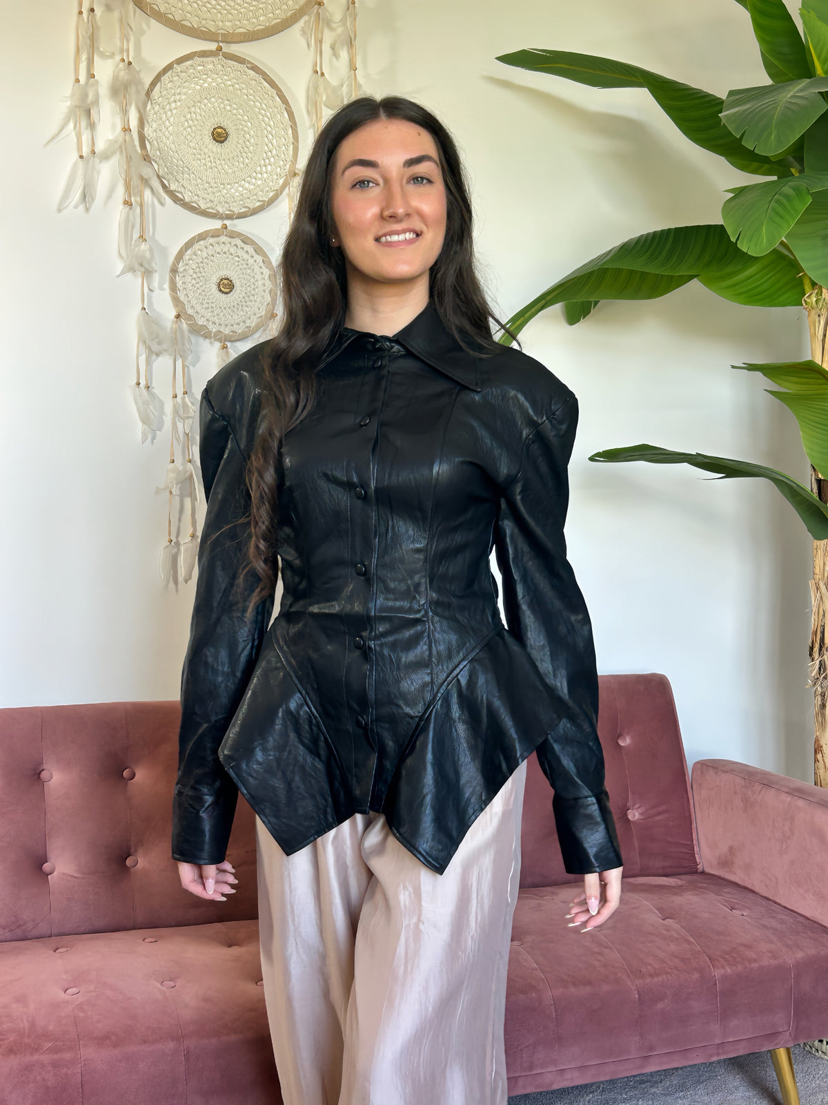CAMISA CUERO ÉCLAT El Vestidor de Inma