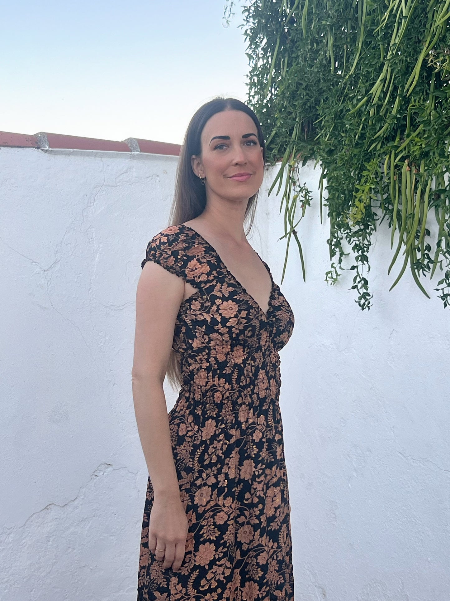 VESTIDO LARGO SEDA