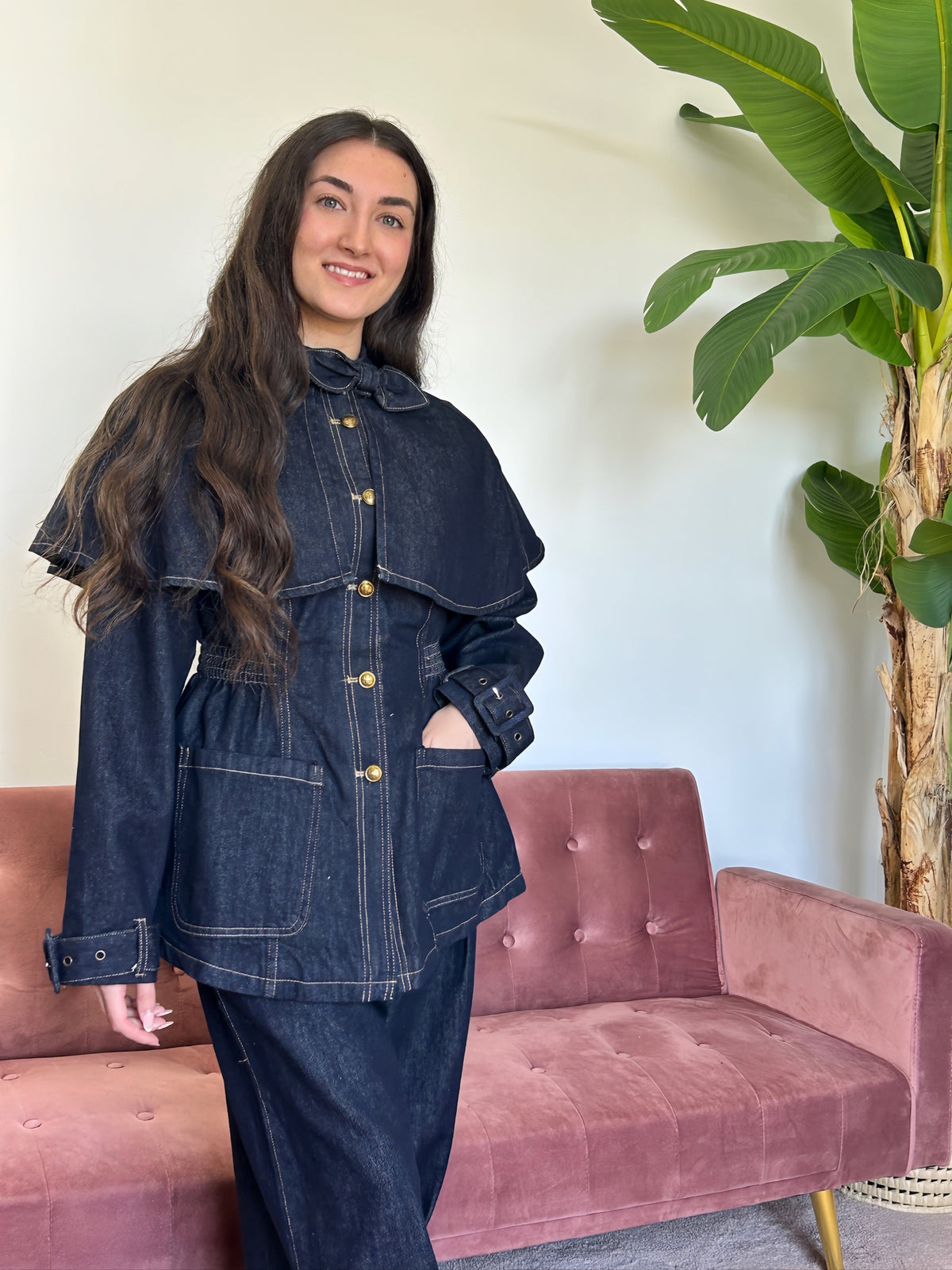Chaqueta Capa Denim. El Vestidor de Inma