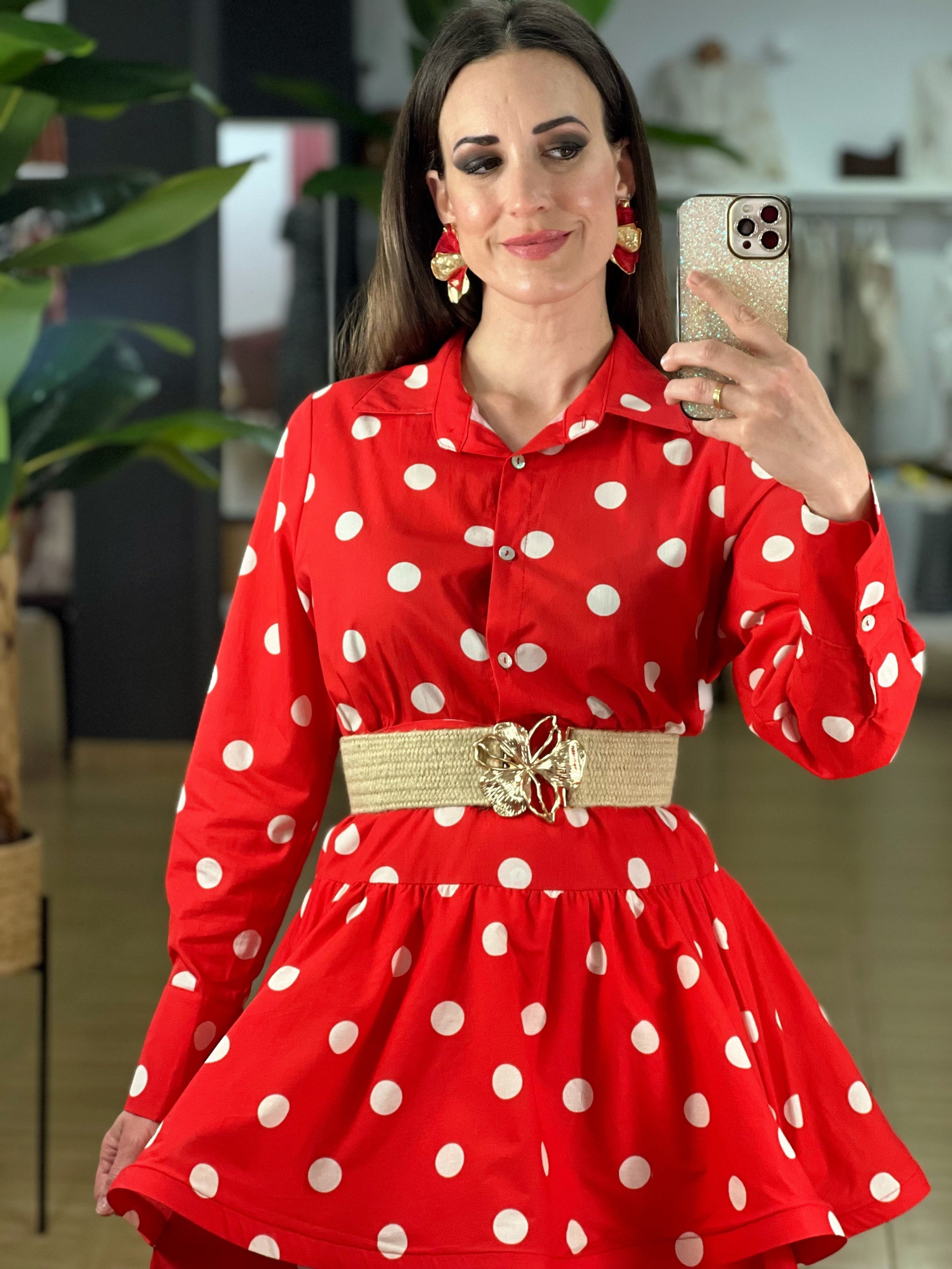 FALDA LUNARES VOLANTES El Vestidor de Inma