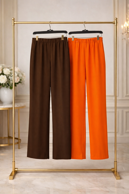 Pantalón fluido mujer con elástico trasero | Ajuste perfecto todo el año El Vestidor de Inma