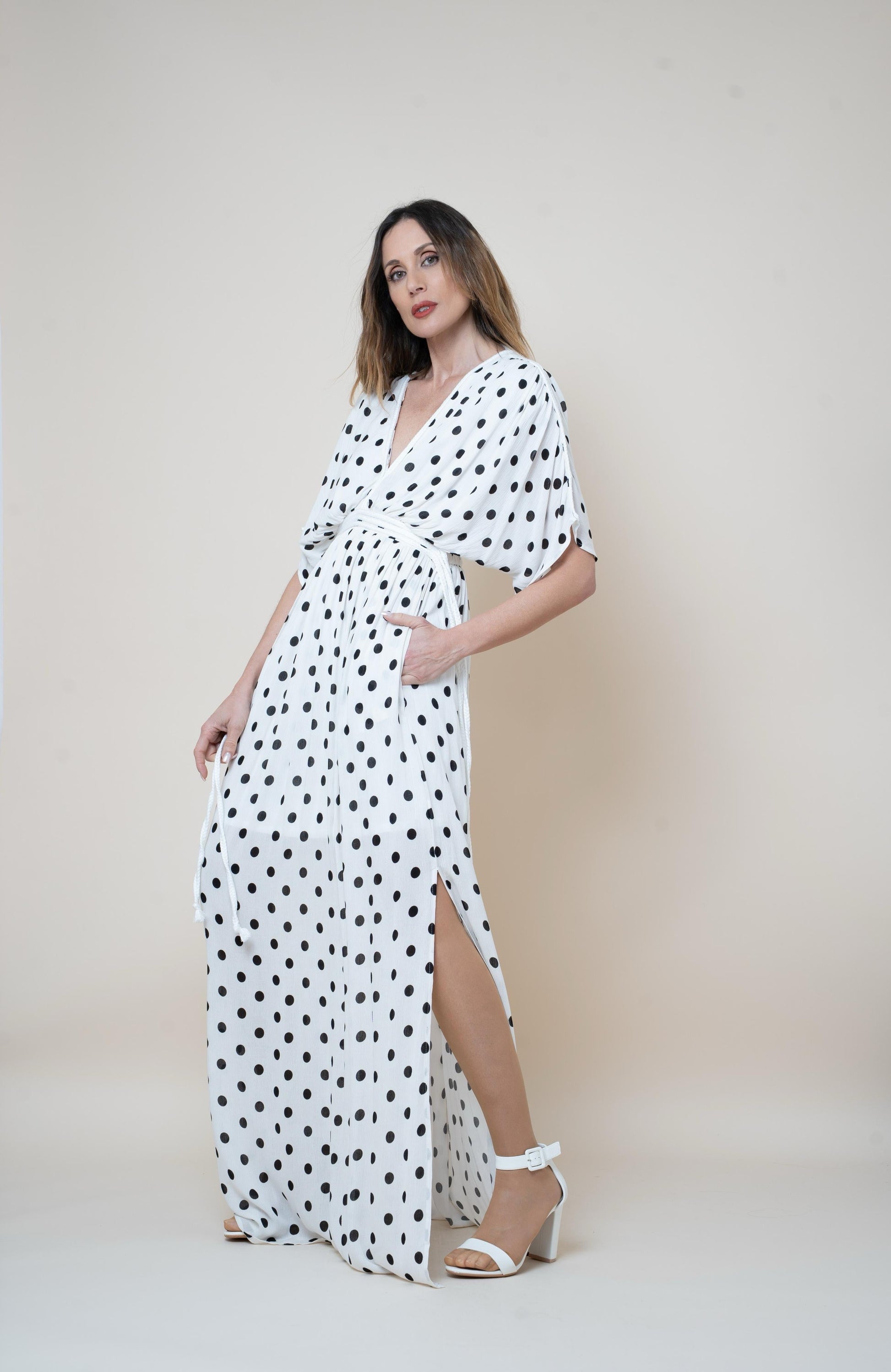VESTIDO LUNARES TRENZADO El Vestidor de Inma