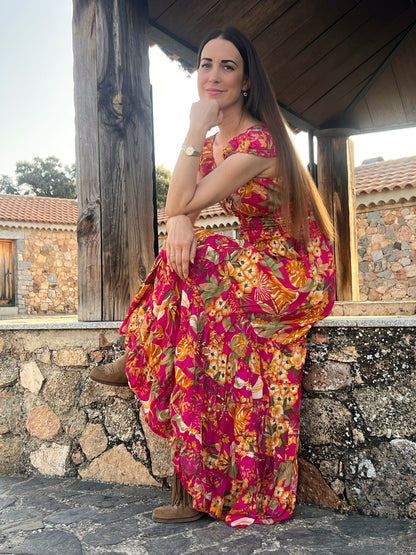 VESTIDO LARGO SEDA