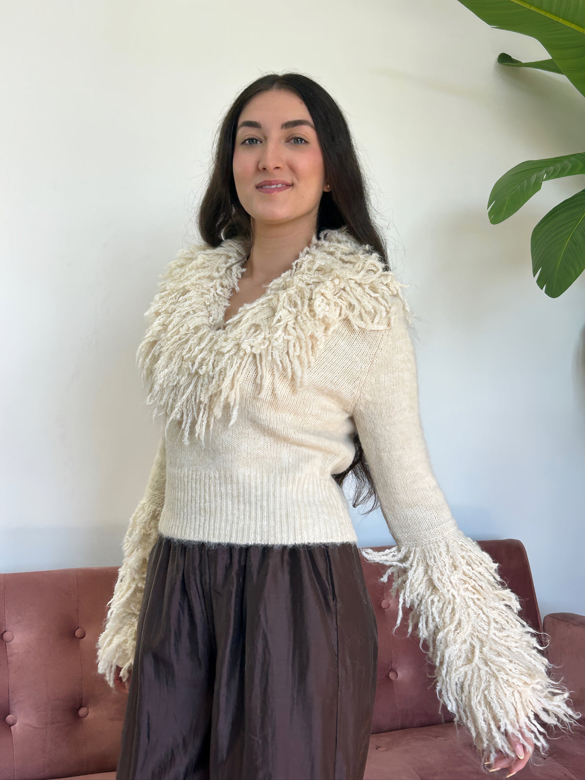 JERSEY DE PUNTO CON FLECOS El Vestidor de Inma