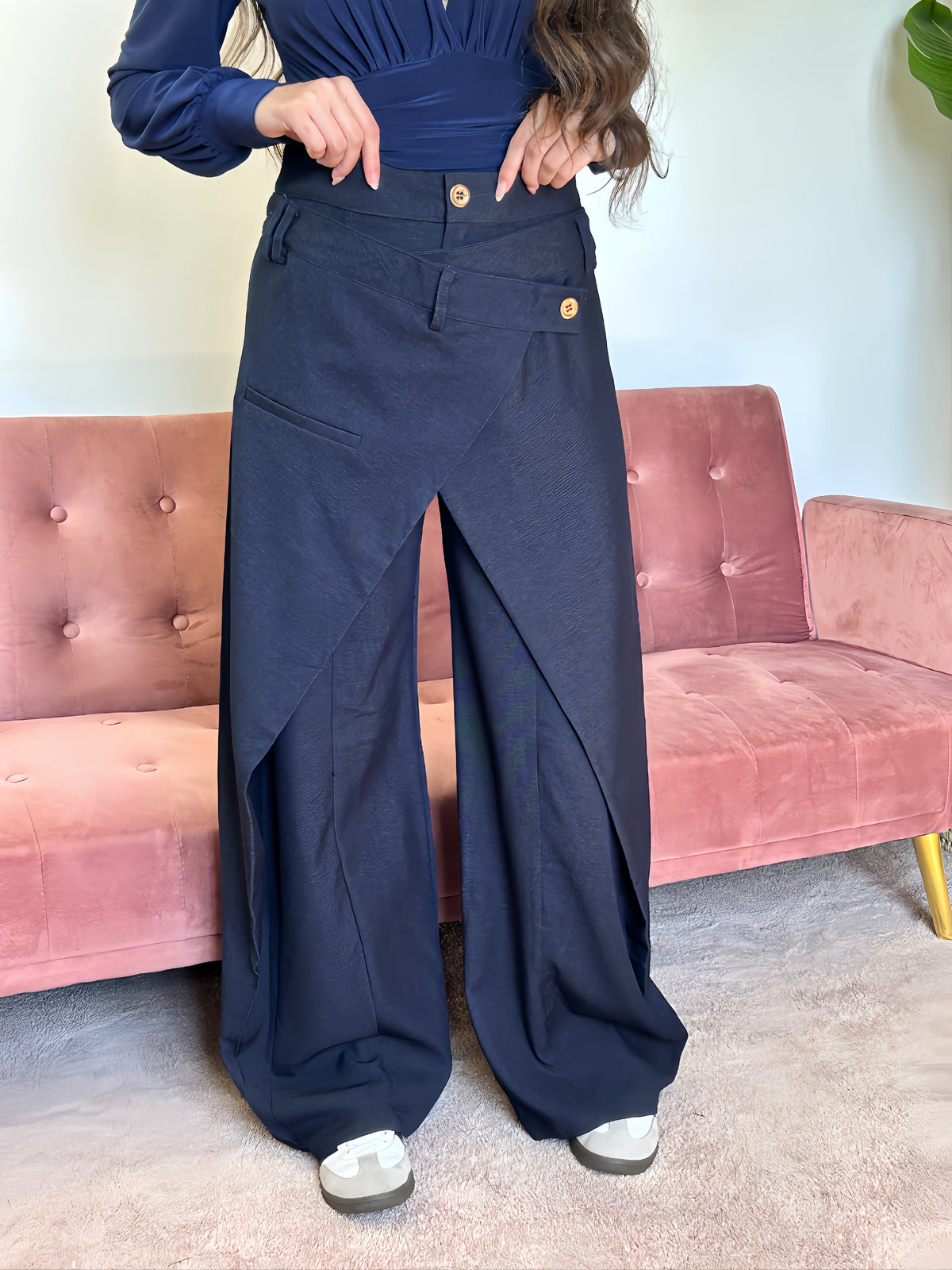 PANTALÓN DENIM CAPA El Vestidor de Inma