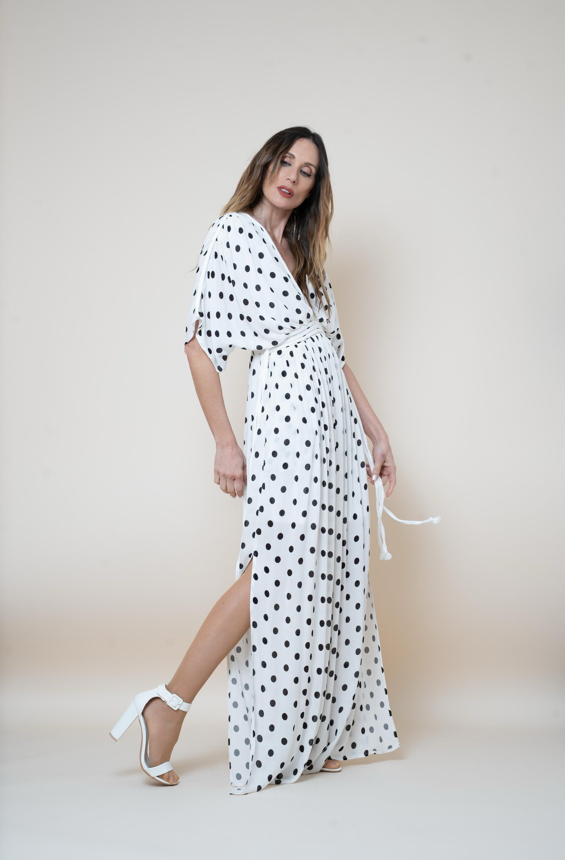 VESTIDO LUNARES TRENZADO El Vestidor de Inma
