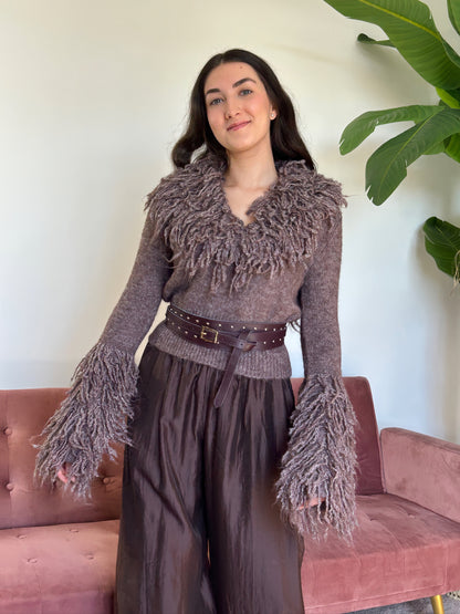JERSEY DE PUNTO CON FLECOS El Vestidor de Inma