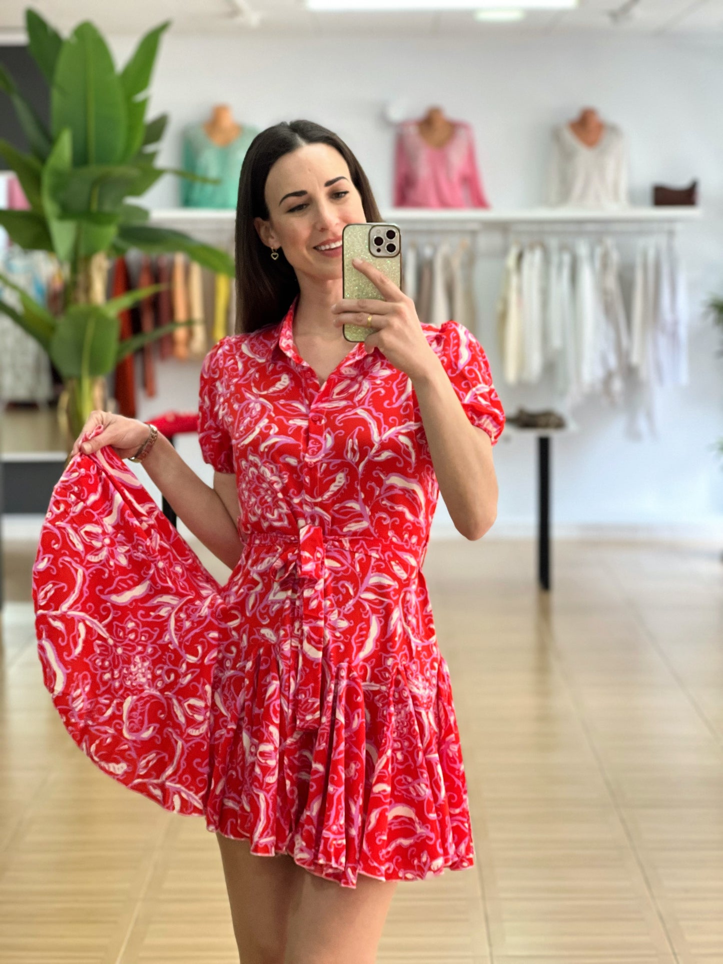 VESTIDO FRESA