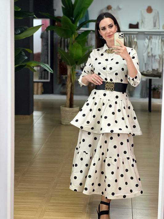 FALDA LUNARES VOLANTES El Vestidor de Inma