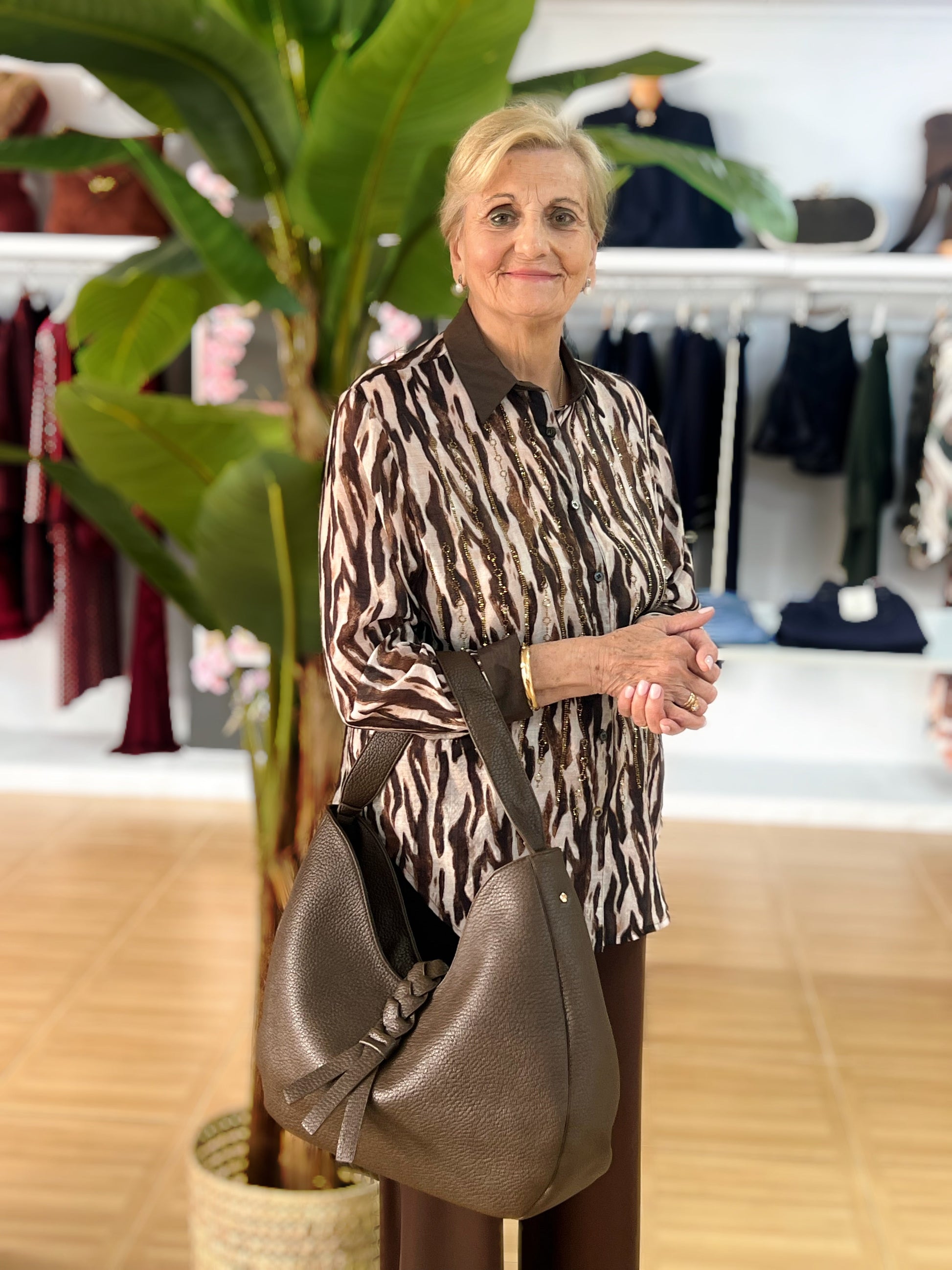Camisa Animal Print Tigre Con Strass El Vestidor de Inma