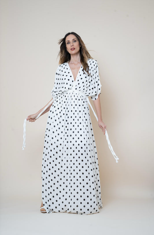 VESTIDO LUNARES TRENZADO El Vestidor de Inma