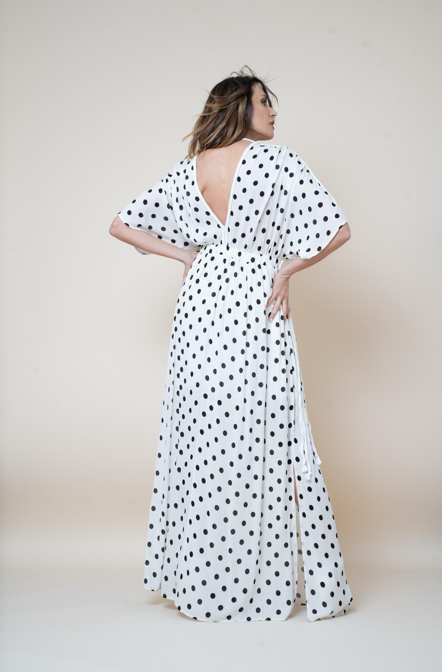 VESTIDO LUNARES TRENZADO El Vestidor de Inma