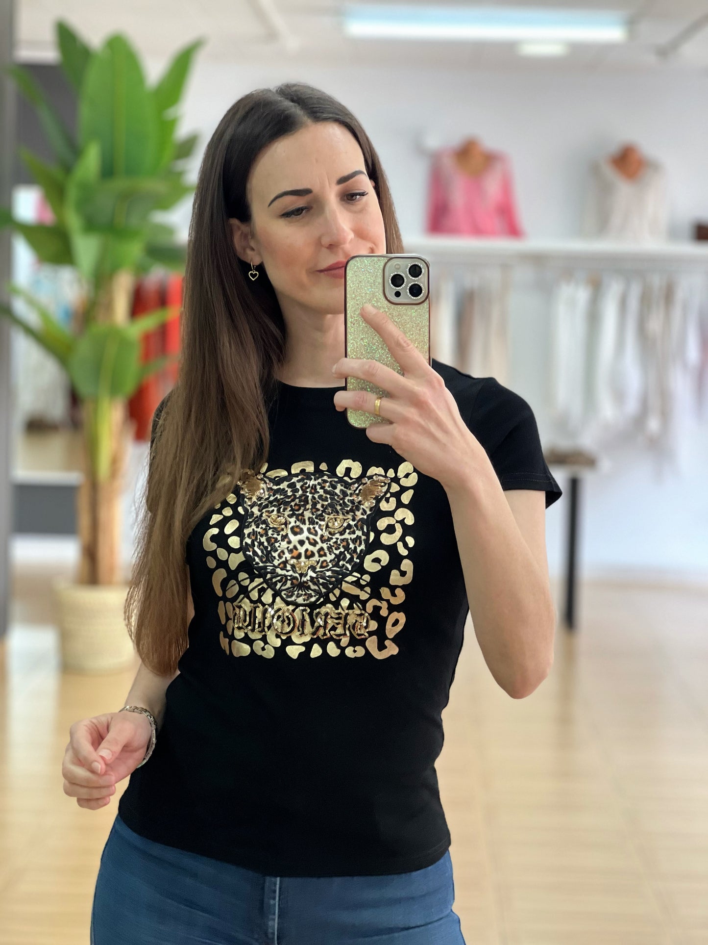 CAMISETA TIGRE STRASS