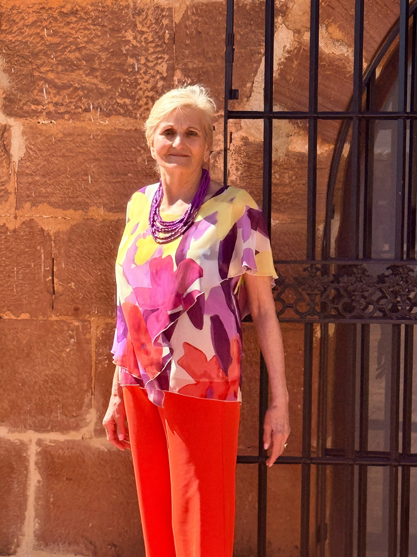 Blusa Floral Mariposa Mujer | Estampado Flores | Tallas M y L | Diseñada y Fabricada en España El Vestidor de Inma