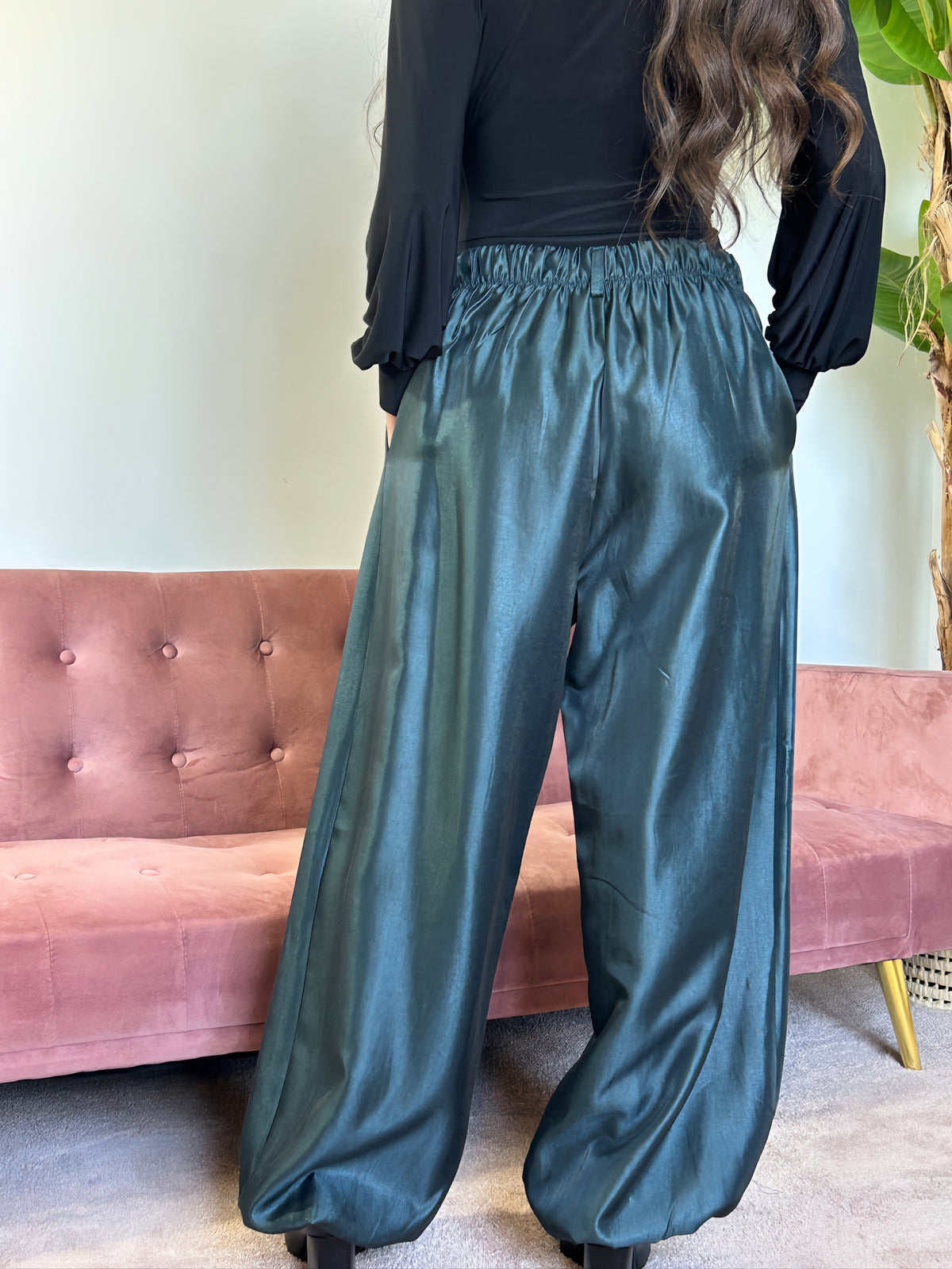 PANTALÓN BOMBACHO PETRÓLEO El Vestidor de Inma