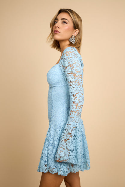 VESTIDO BARDOT ENCAJE
