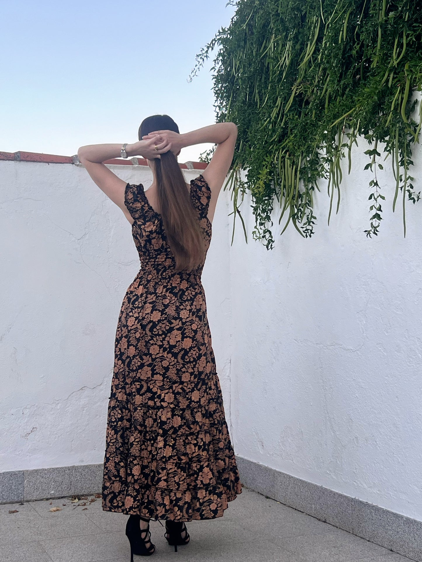VESTIDO LARGO SEDA