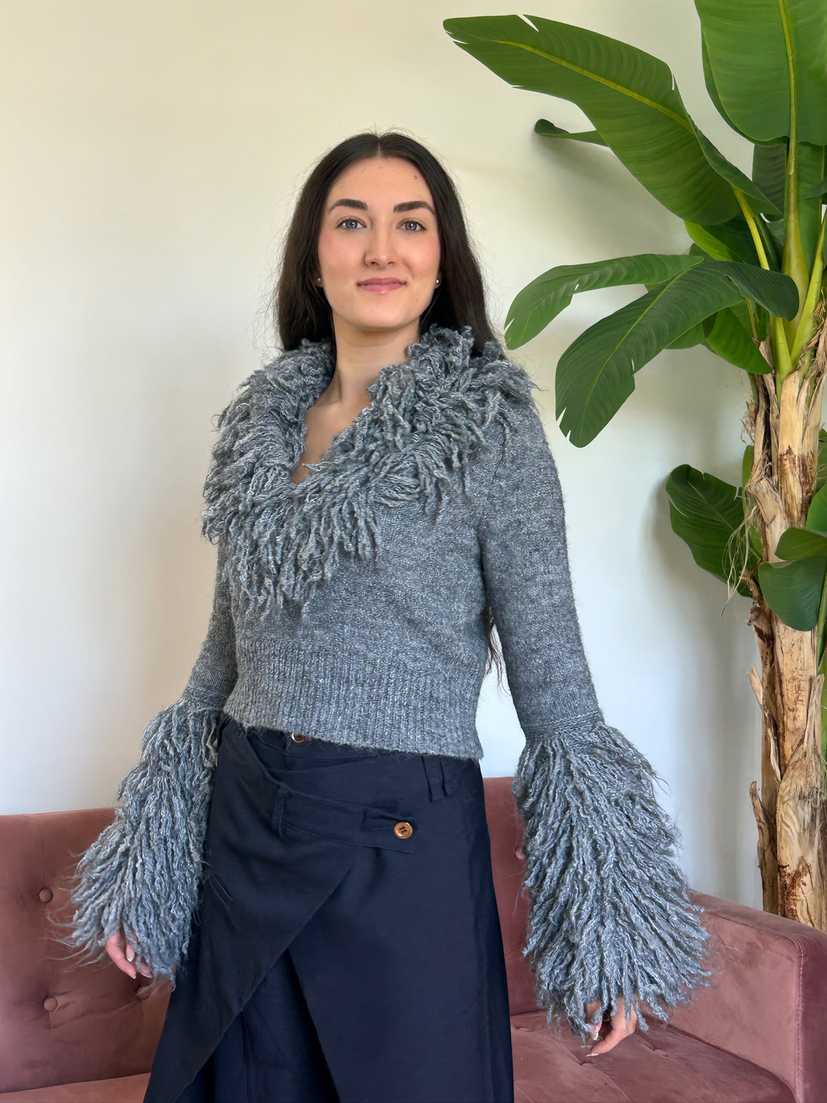 JERSEY DE PUNTO CON FLECOS El Vestidor de Inma