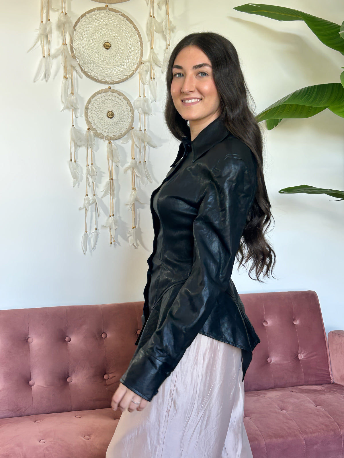 CAMISA CUERO ÉCLAT El Vestidor de Inma