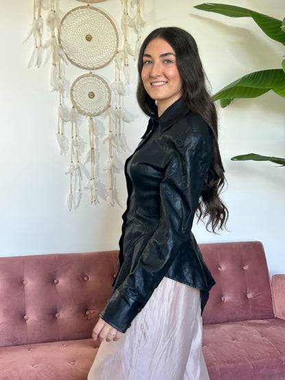 CAMISA CUERO ÉCLAT El Vestidor de Inma