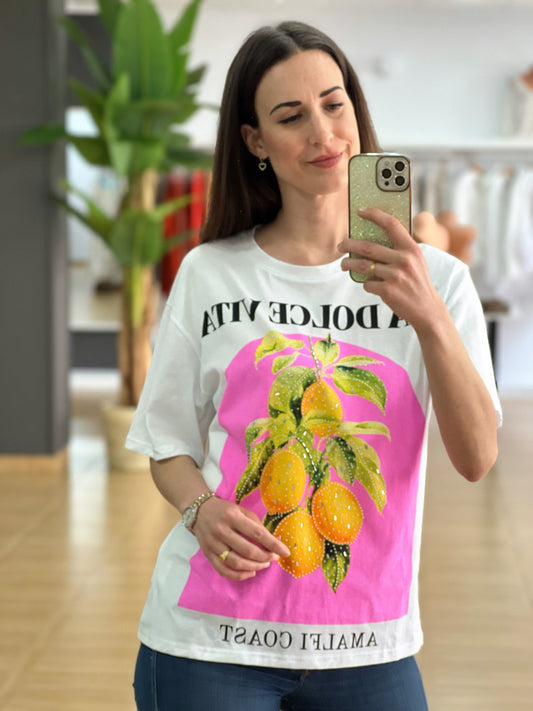CAMISETA DOLCE VITA STRASS