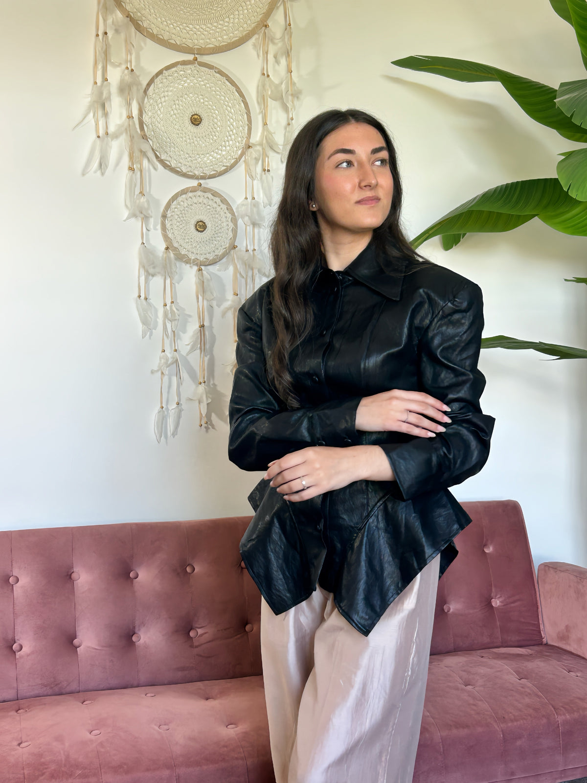 CAMISA CUERO ÉCLAT El Vestidor de Inma