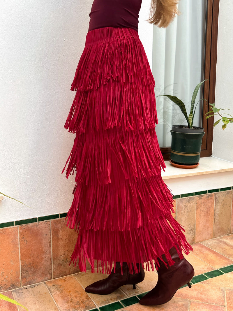 Falda de Flecos Boho Chic – Talla Única (hasta la 50)