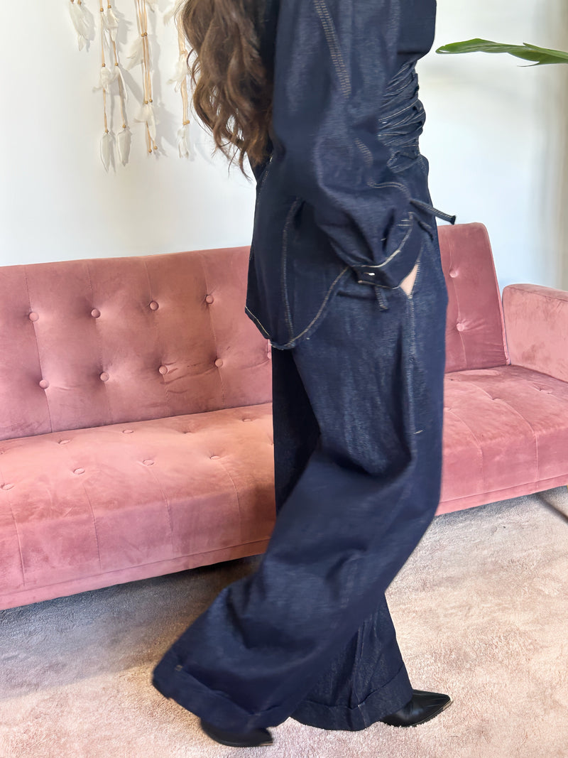 Pantalón Denim Wide Leg